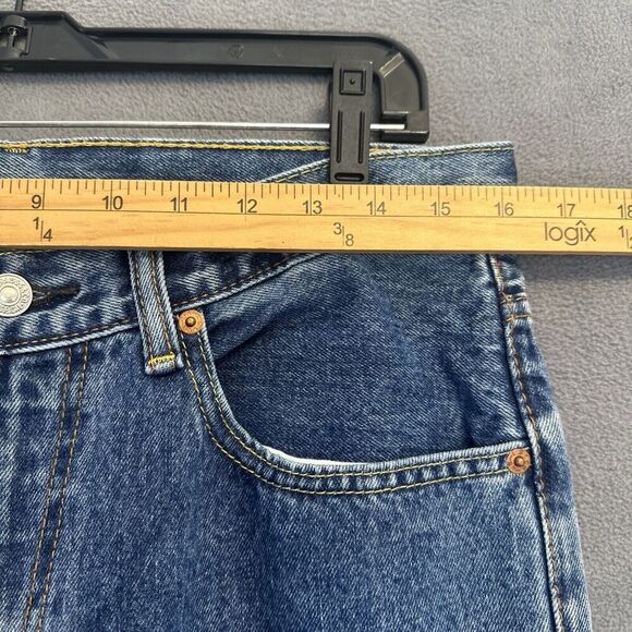 Levis 550 Relaxed Straight Jeans Mid Rise Medium Wash Mens 33x34 Actual 32x32 - Picture 8 of 10